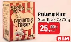 STAR KRAK PATLAMIŞ MISIR 2X75 G